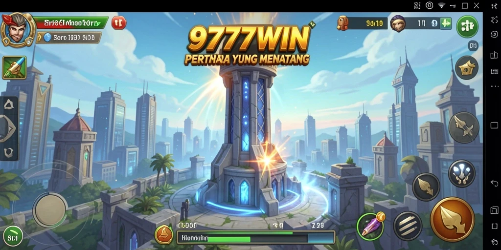 Tampilan gameplay menara pertahanan yang menegangkan dan seru.