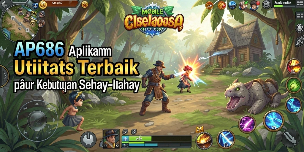 Tampilan aplikasi AP686 yang sederhana dan fungsional