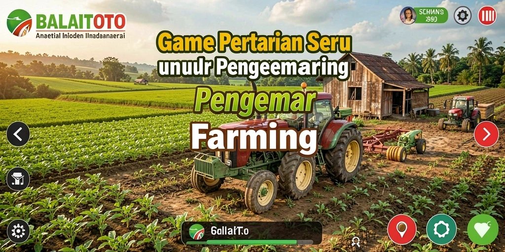 Tampilan gameplay menarik dari BALAITOTO yang menggambarkan aktivitas bertani.