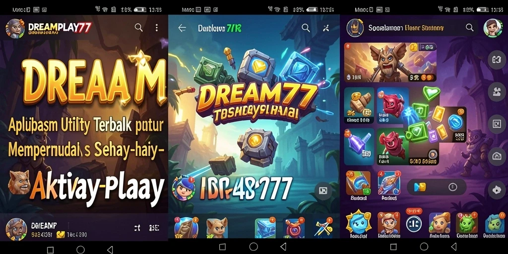 Tampilan utama <strong>DREAMPLAY77</strong> menampilkan berbagai alat manajemen tugas yang praktis.