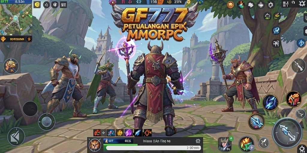 Screenshot gameplay GF777 yang menampilkan aksi seru dalam petualangan MMORPG.