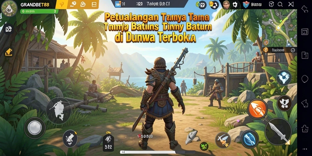 Tampilan gameplay <strong>GRANDBET88</strong> yang menakjubkan dalam dunia terbuka.