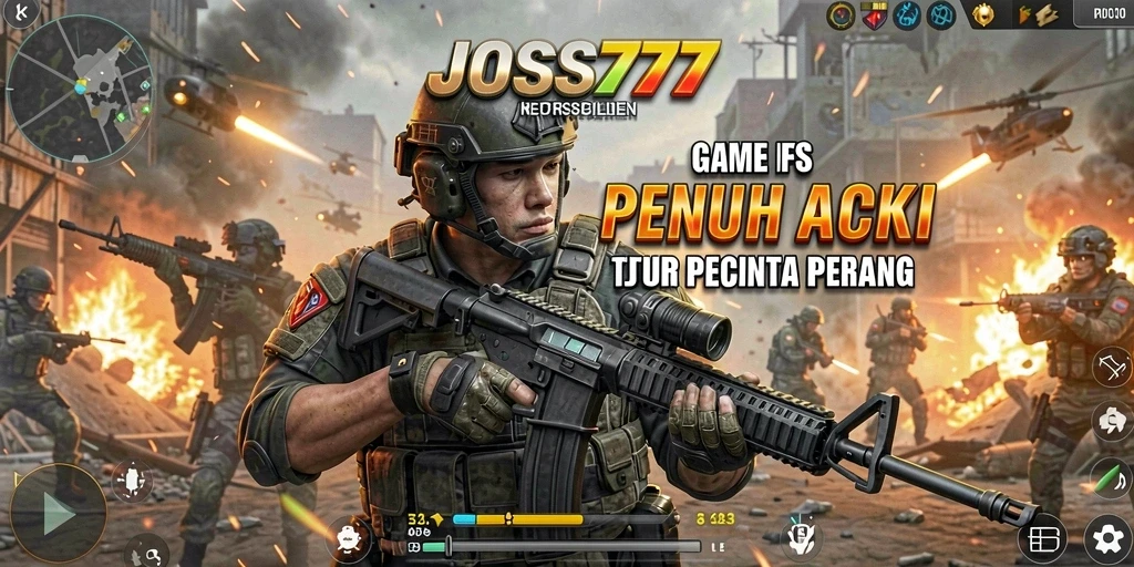 Gameplay JOSS777 menampilkan aksi tembak-menembak yang mendebarkan.