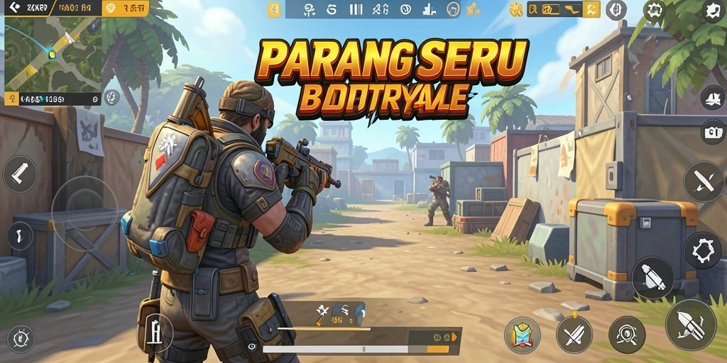 Gameplay seru KAKRP dalam pertempuran Battle Royale.