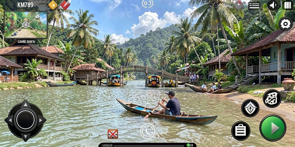 Screenshot gameplay KM789 menunjukkan aksi menyenangkan dalam game Casual.