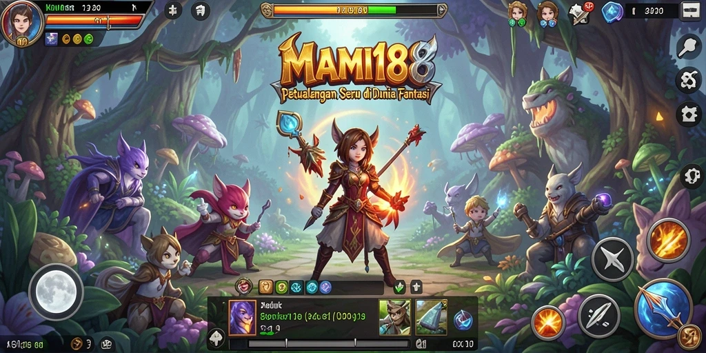 Screenshot gameplay MAMI188 menampilkan aksi penuh petualangan.