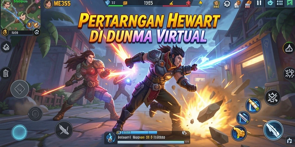 Tangkapan layar menampilkan pertarungan mendebarkan dalam ME355.