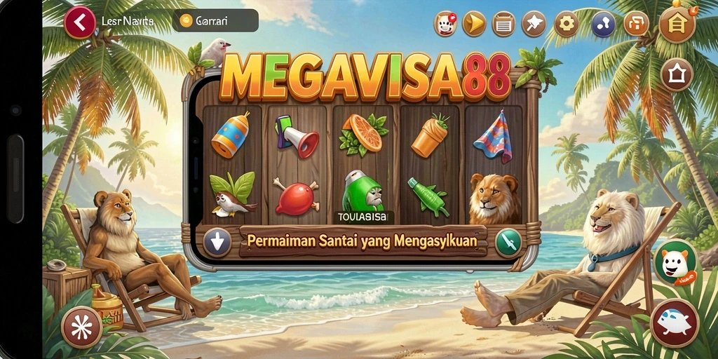 Tangkapan layar utama MEGAVISA88 menampilkan momen gameplay yang seru.