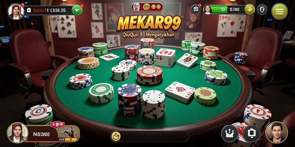 Tampilan gameplay menarik dari QiuQiu di MEKAR99.