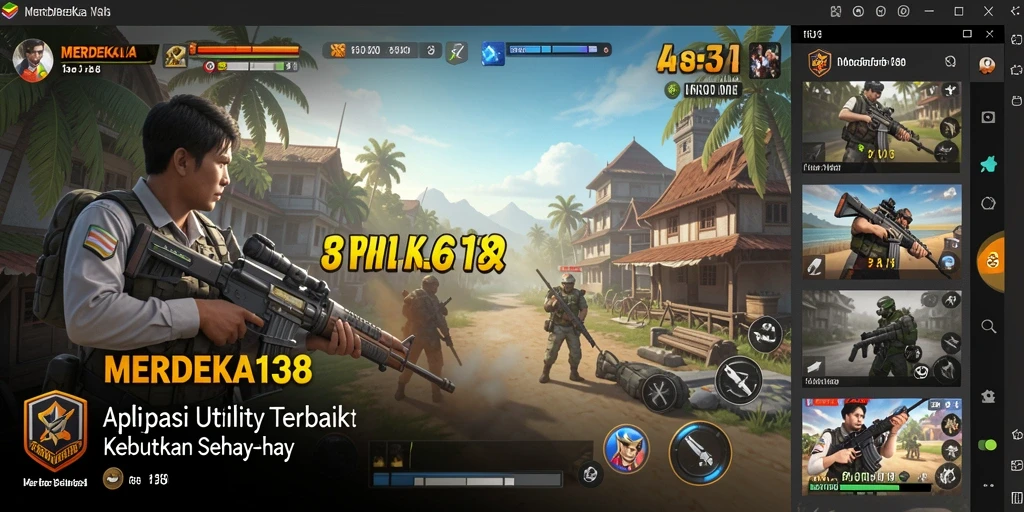 Tampilan antarmuka aplikasi MERDEKA138 yang intuitif dan menarik.