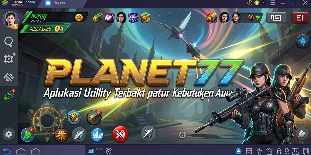 Tampilan antarmuka aplikasi Utility PLANET77 yang intuitif dan mudah digunakan.