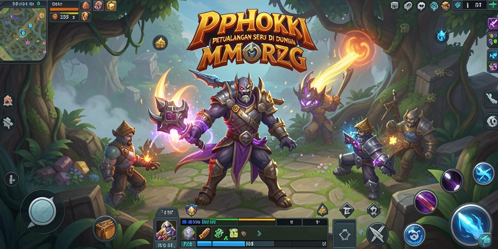 Screenshot gameplay PPHOKI menampilkan aksi seru dalam pertempuran MMORPG.