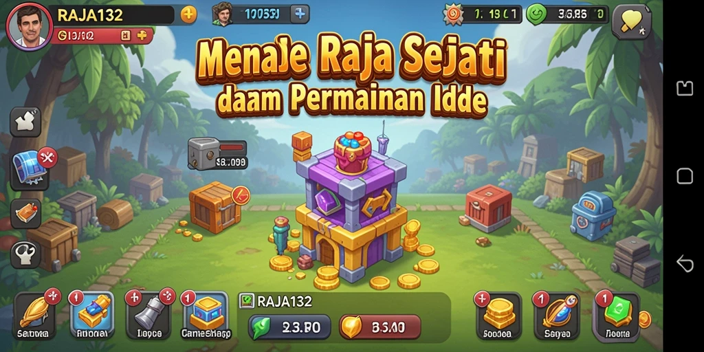 Tampilan gameplay RAJA132 yang menarik dan penuh warna.