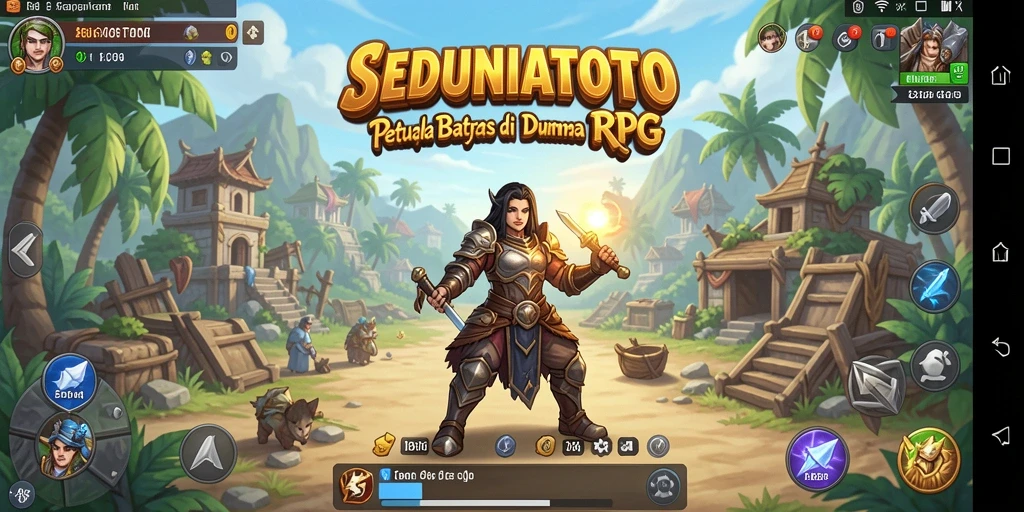Tampilan gameplay RPG SEDUNIATOTO yang menakjubkan.