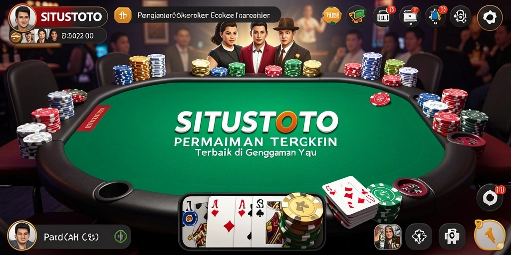Tampilan gameplay poker yang menegangkan di SITUSTOTO.