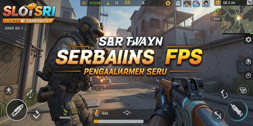Tampilan gameplay FPS yang mendebarkan di SLOTSRI.