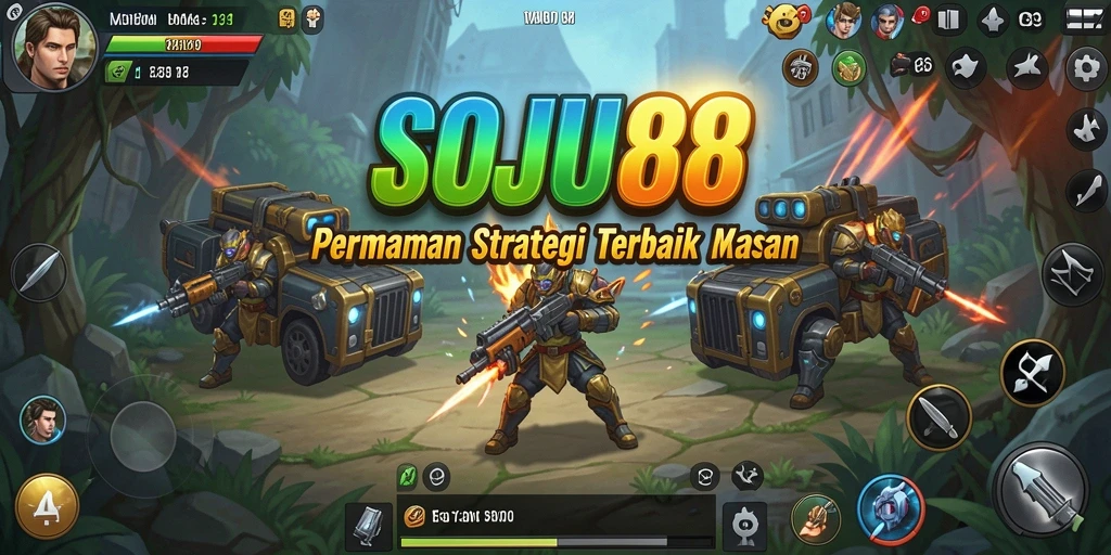 Tampilan gameplay strategi yang menarik dalam SOJU88.