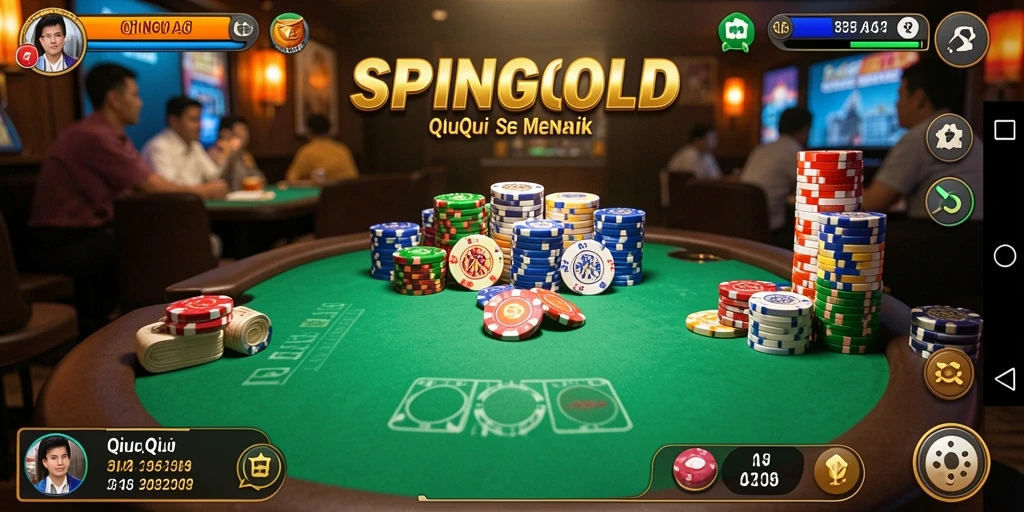 Menampilkan gameplay QiuQiu yang mendebarkan di SPINGOLD.