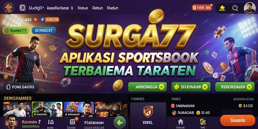 Tangkapan layar utama menunjukkan pengalaman taruhan yang menarik di SURGA77.