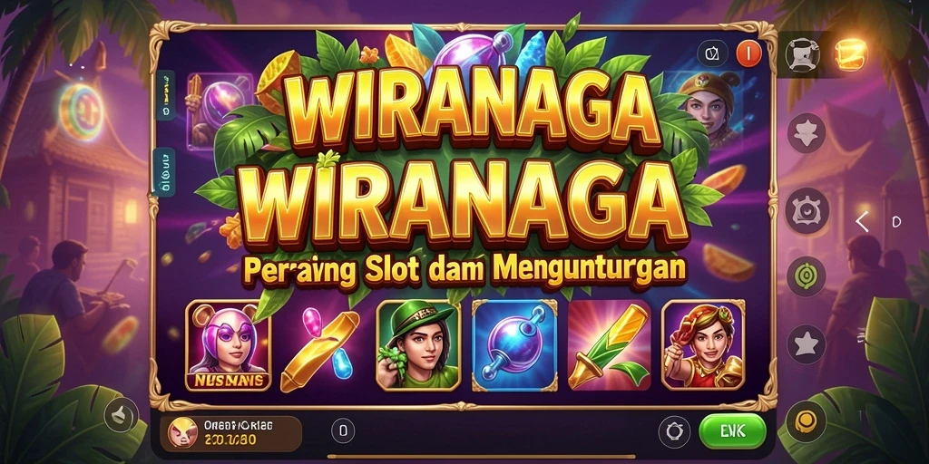 Screenshot gameplay WIRANAGA menunjukkan suasana Slot yang seru.